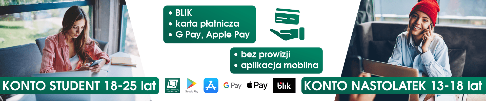 Opis kont nastolatek oraz student